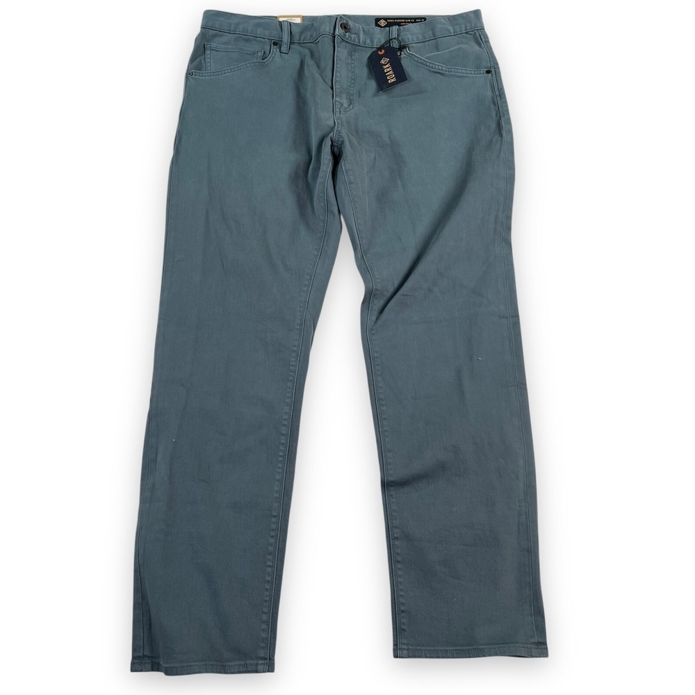 Roark Jeans HWY 133  Mens 38x31 Blue Standard Slim Denim‎ Pants Straight Preppy